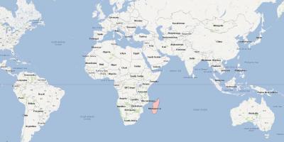 Verden kort, der viser, Madagaskar