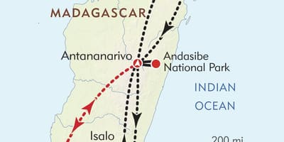 Antananarivo, Madagascar kort